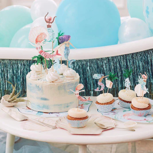 Meri Meri Mermaid Cake Toppers (x 7)