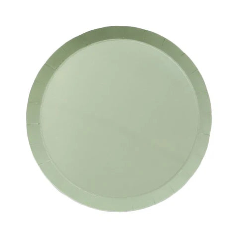 Eucalyptus Round Snack Plate - x20