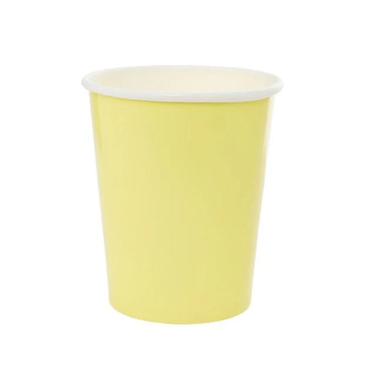 Pastel Yellow Cups - x10