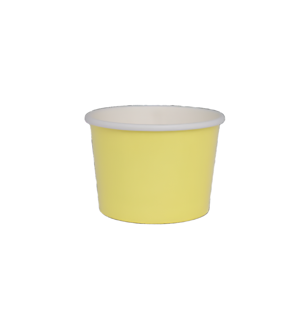 Gelato Cup Pastel Yellow - x10
