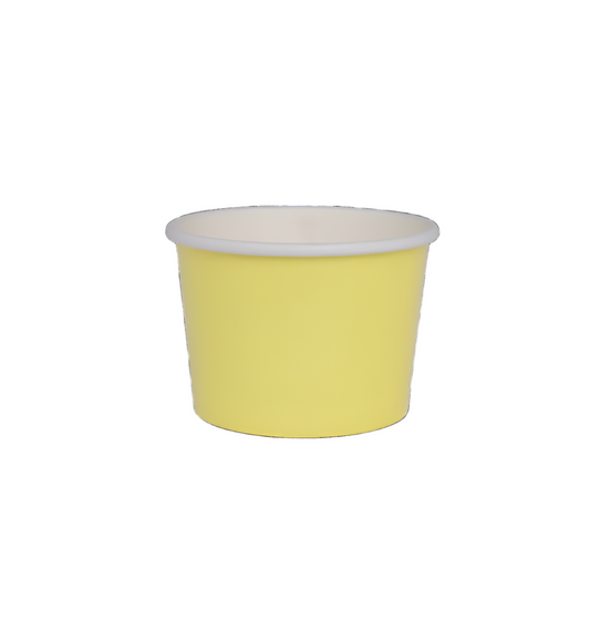 Gelato Cup Pastel Yellow - x10