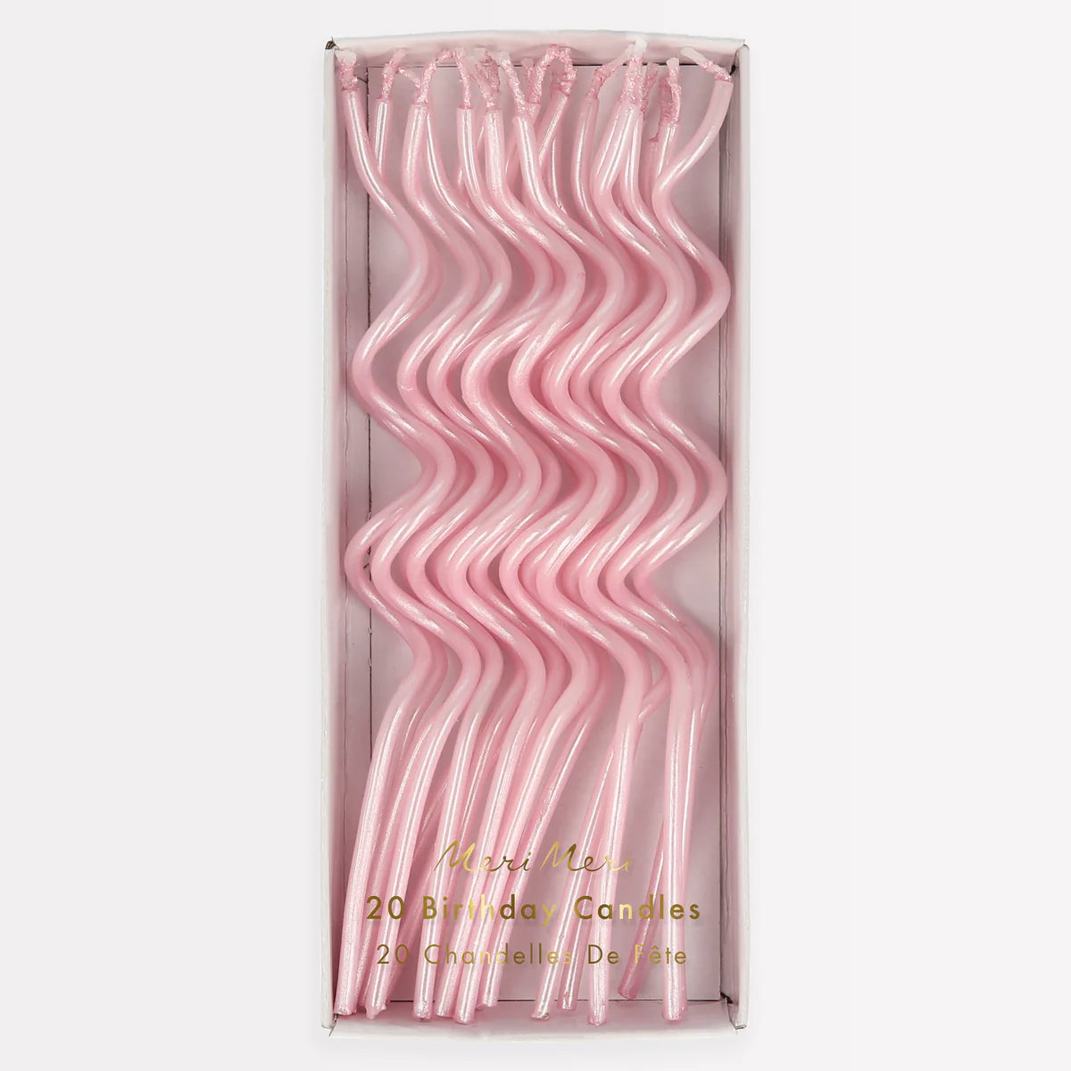 Meri Meri Pink Swirly Candles