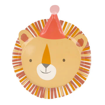Meri Meri Animal Parade Die Cut plates (x8)