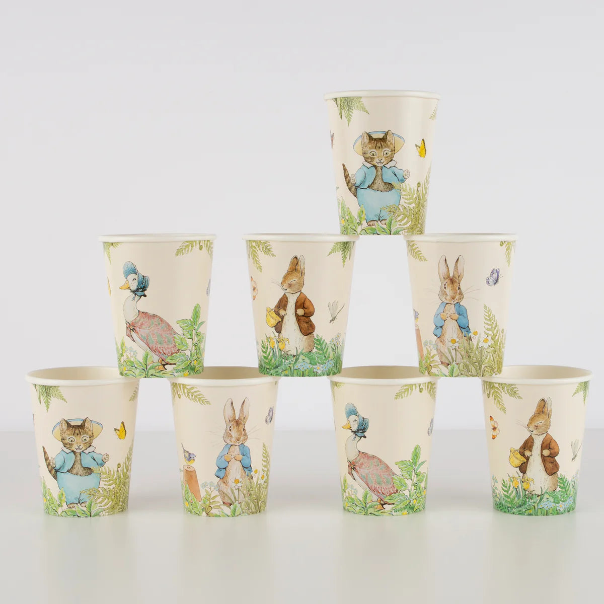 Peter Rabbit & Friends Cups (x8)