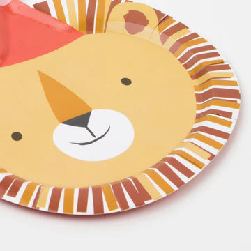 Meri Meri Animal Parade Die Cut plates (x8)