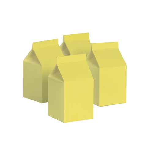 Pastel Yellow Milk Carton x10
