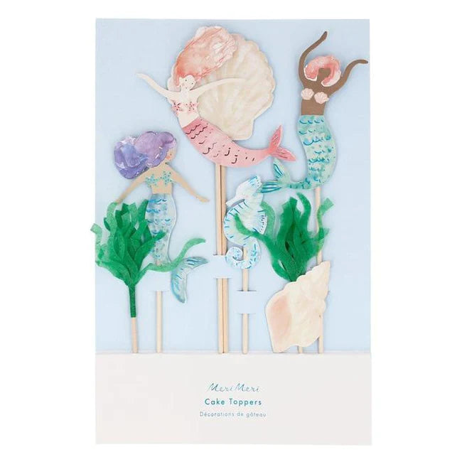 Meri Meri Mermaid Cake Toppers (x 7)