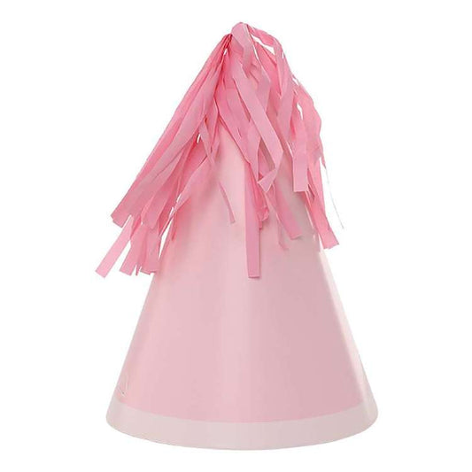 Party Hat with Tassel Topper Pink x10