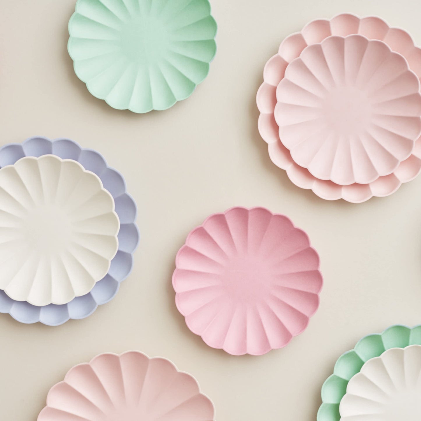 Meri Meri Small Cream Compostable Plates (x 8)