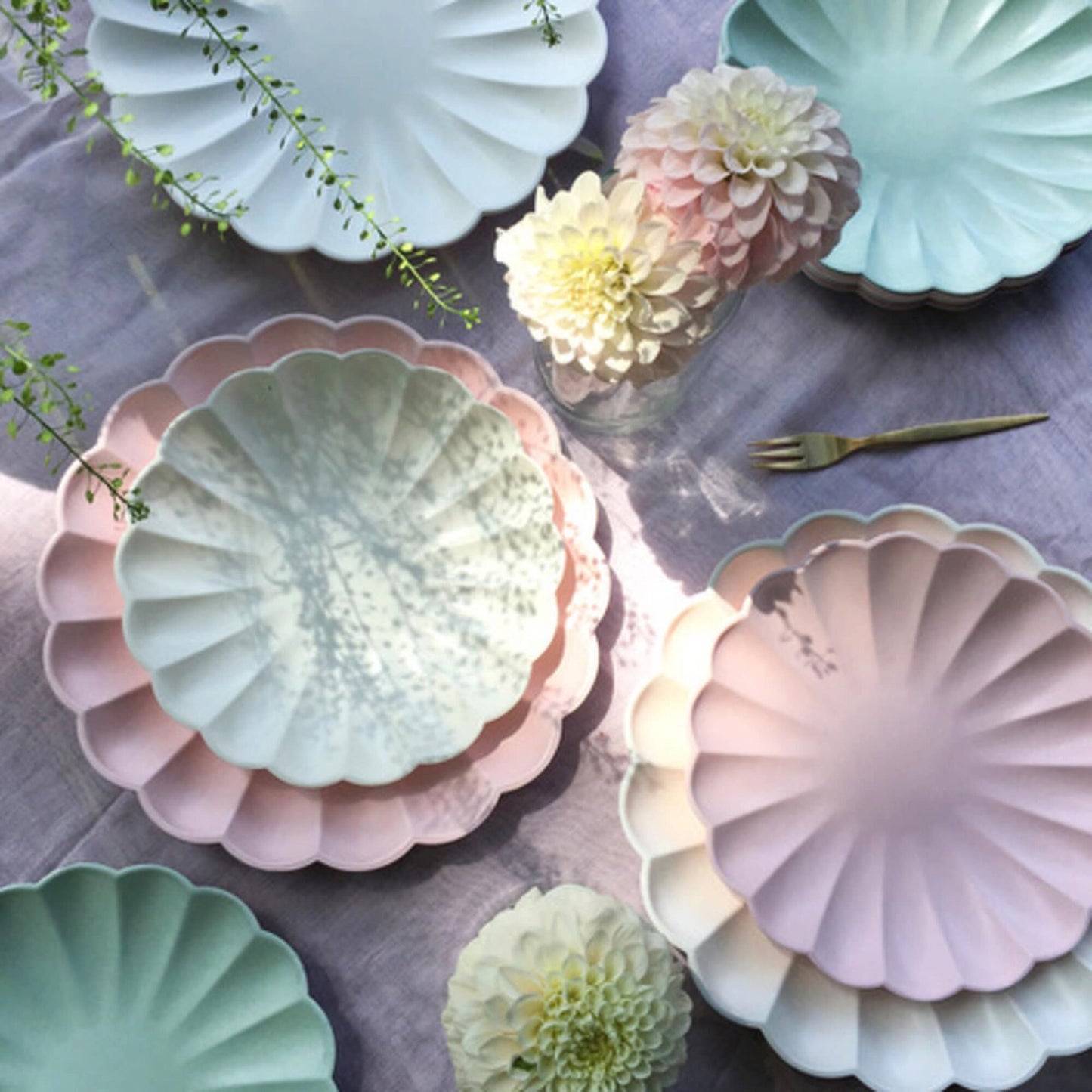 Meri Meri Small Cream Compostable Plates (x 8)