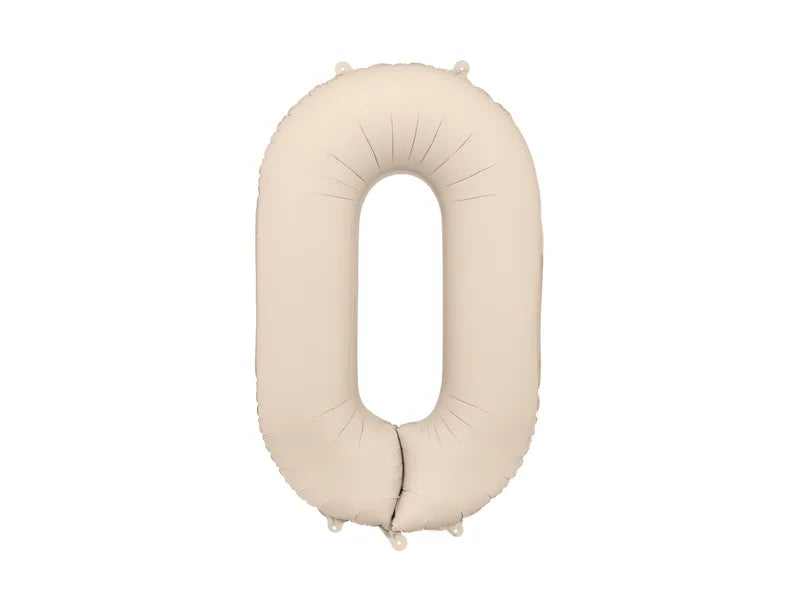 Nude Foil Balloon - Number Zero