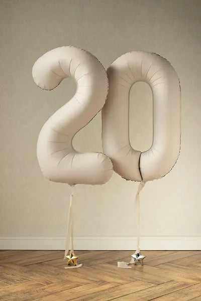 Nude Foil Balloon - Number Zero