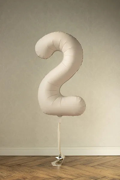 Nude Foil Balloon - Number Two