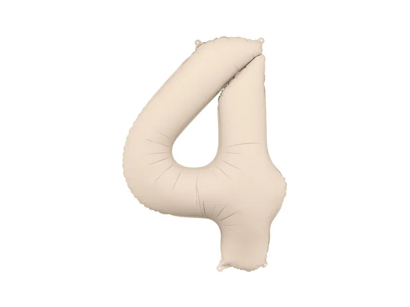 Nude Foil Balloon - Number Four
