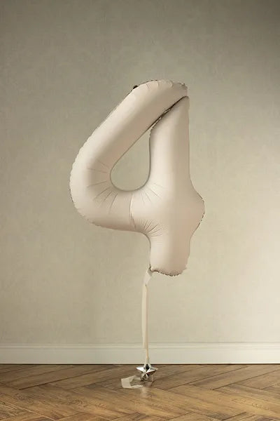 Nude Foil Balloon - Number Four