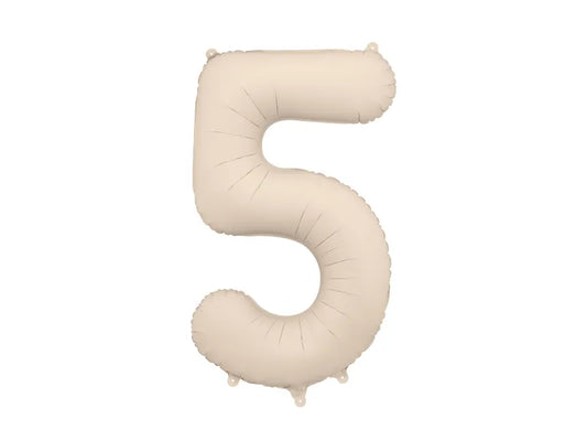 Nude Foil Balloon - Number Five