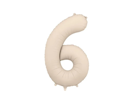 Nude Foil Balloon - Number Six