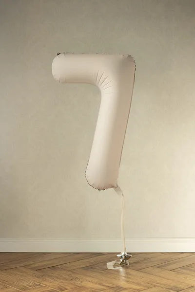 Nude Foil Balloon - Number Seven