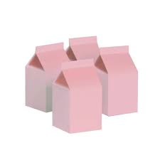 Pastel Pink Milk Carton - x10
