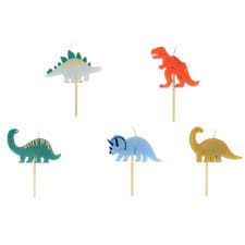 Meri Meri Dinosaur Candles x 5