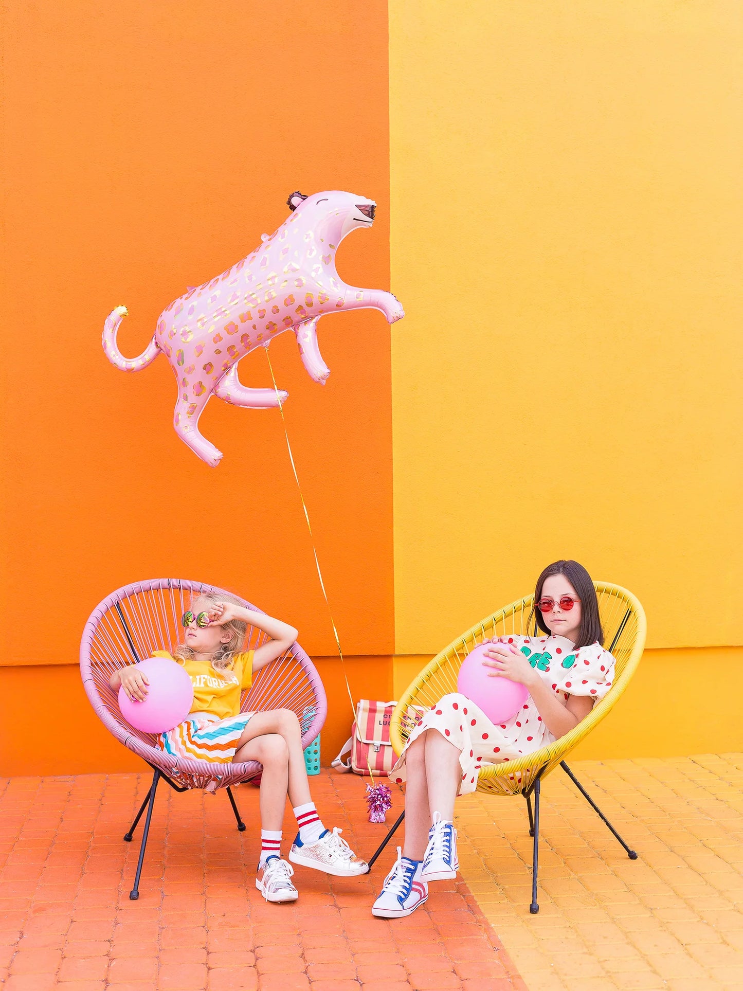 Glossy Pink Leopard Foil Balloon