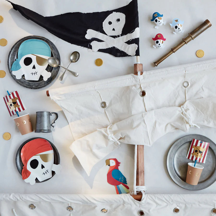 Meri Meri Pirate Cup & Straw Set x (8)