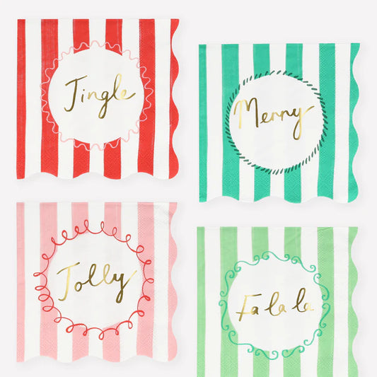 Meri Meri Striped Napkin Small