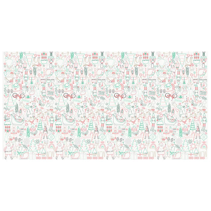 Christmas Colour In Activity Tablecloth