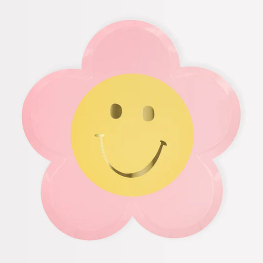 Meri Meri Happy Icon Flower Plates (x8)