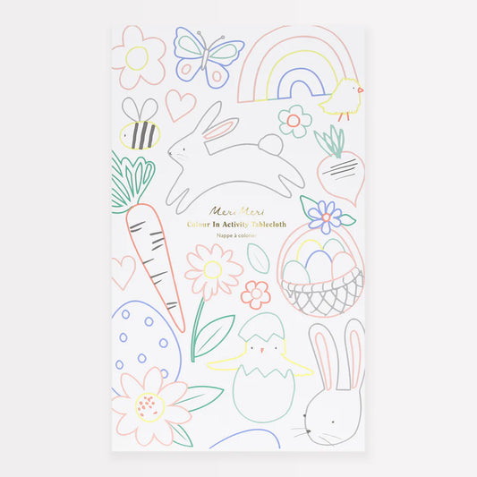Meri Meri Easter Colour In Activity Tablecloth