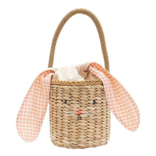 Meri Meri Bunny Woven Straw Basket