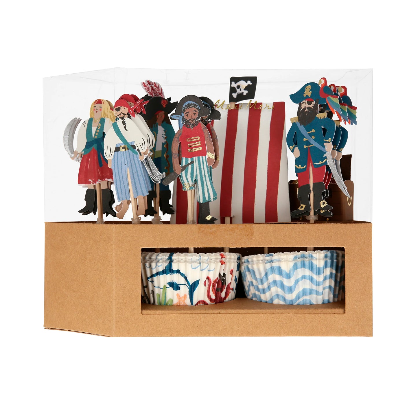Meri Meri Pirate Ship Cupcake Kit (x 24 toppers)