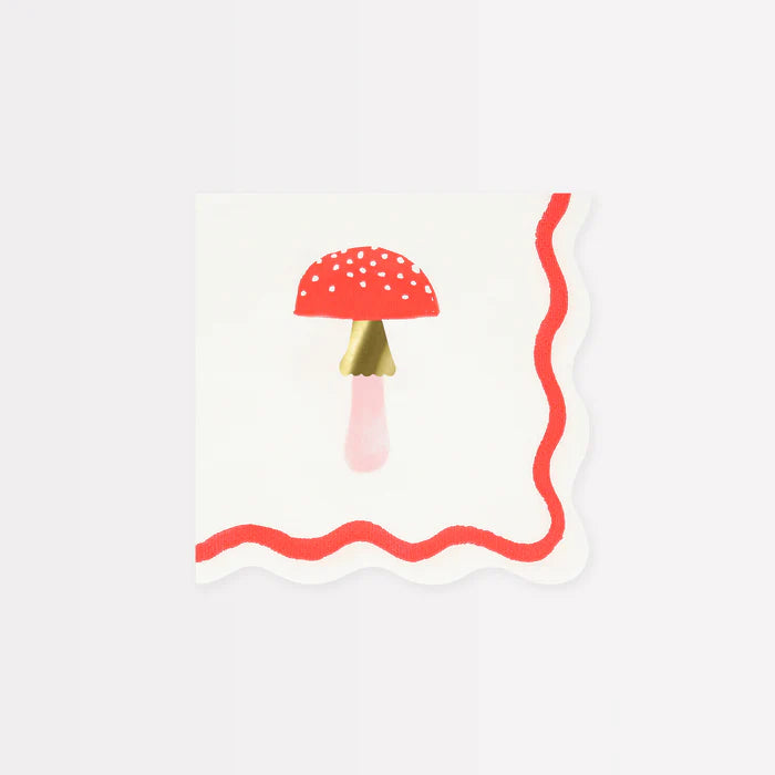 Meri Meri Merry Mushrooms Small Napkins
