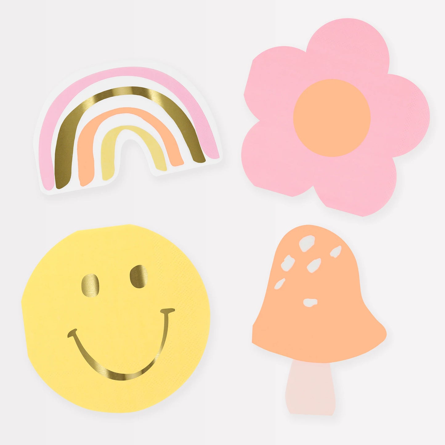 Meri Meri Happy Icon Shaped Napkins (x16)