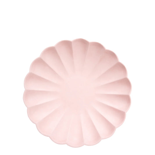 Meri Meri Pale Pink Simply Eco Small Plates - x8