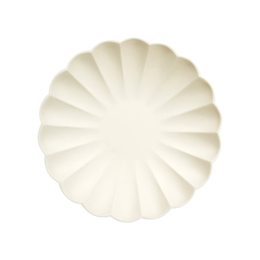 Meri Meri Small Cream Compostable Plates (x 8)