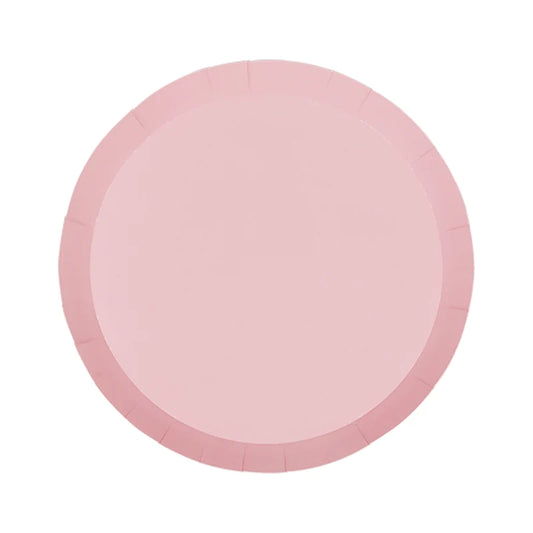 Pastel Pink Round Snack Plate x20