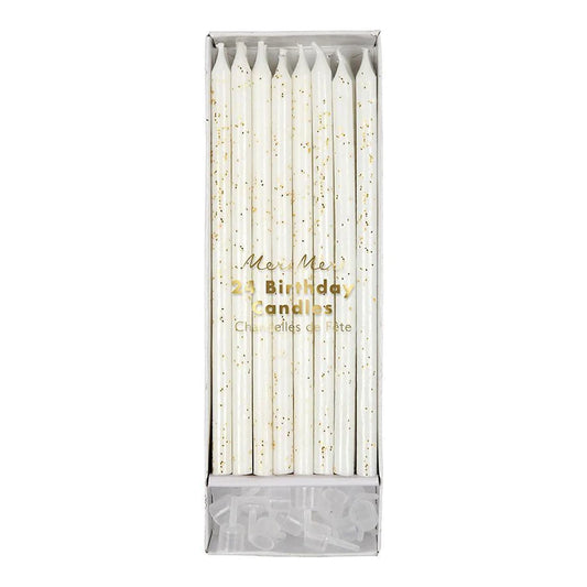 Meri Meri Gold Glitter Candles