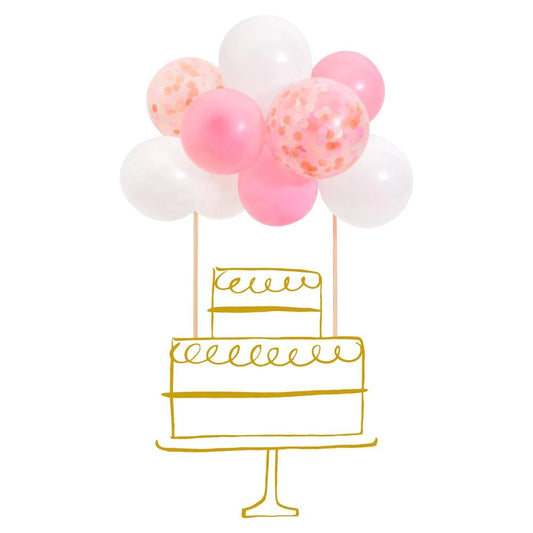 Meri Meri Pink Balloon Cake Topper Kit