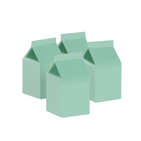 Mint Green Milk Carton - x10