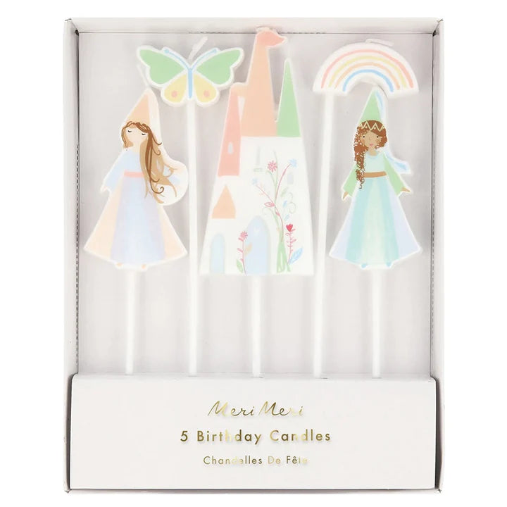 Meri Meri Princess Candles x5