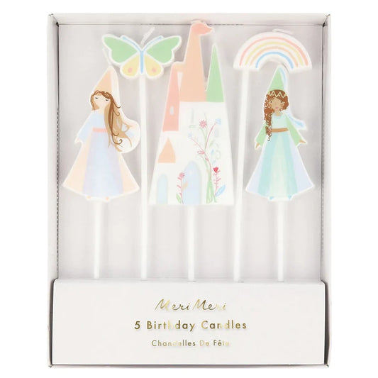 Meri Meri Princess Candles x5