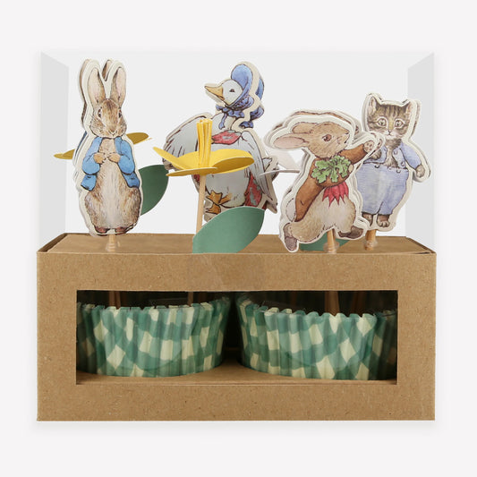 Meri Meri Peter Rabbit In The Garden Cupcake Kit (x 24 toppers)