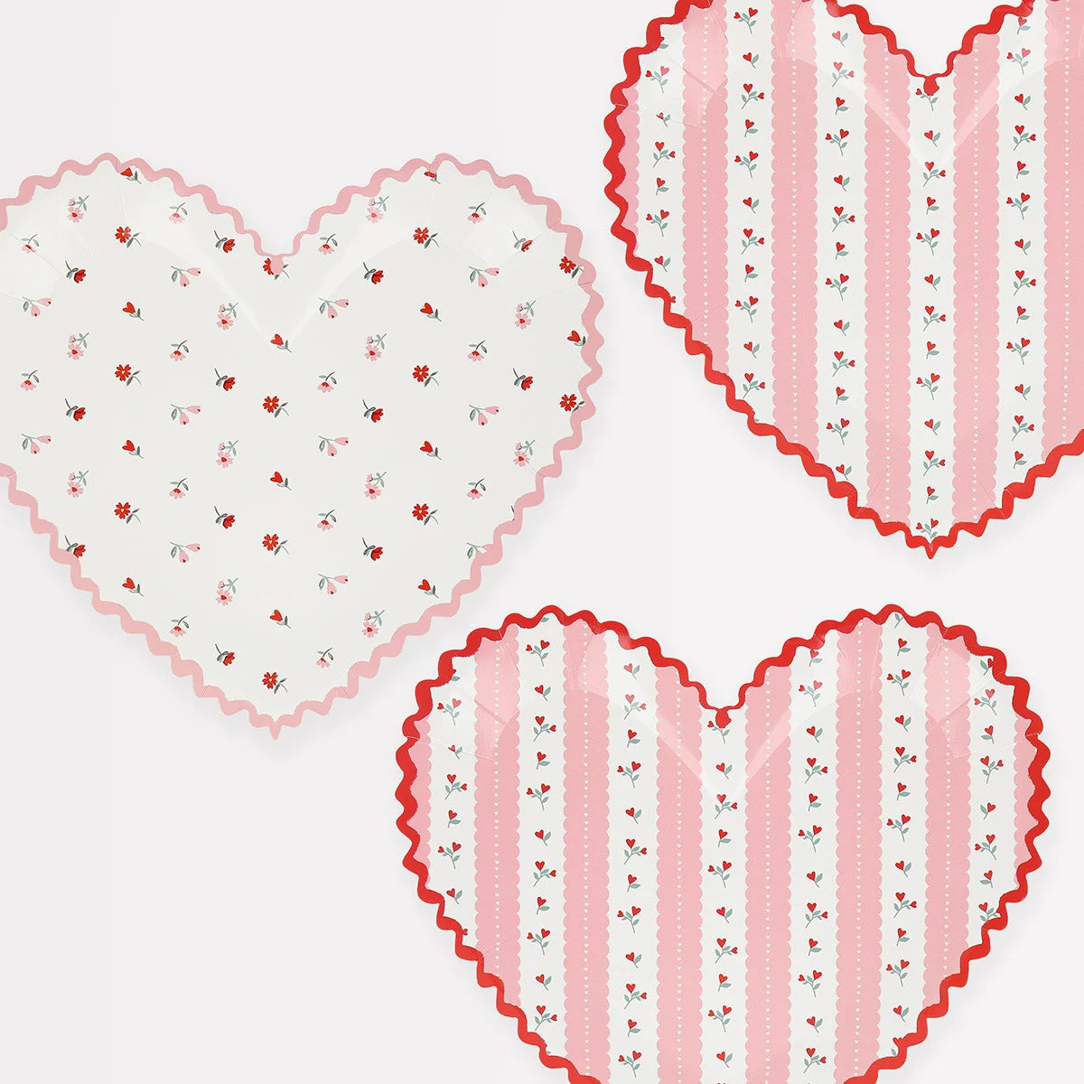 Meri Meri Vintage Heart Plates (x8)