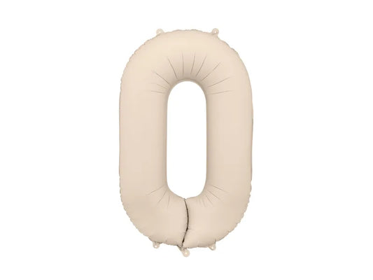 Nude Foil Balloon - Number Zero