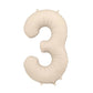 Nude Foil Balloon - Number Three