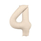 Nude Foil Balloon - Number Four