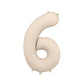 Nude Foil Balloon - Number Six