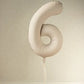 Nude Foil Balloon - Number Six