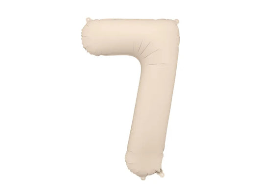 Nude Foil Balloon - Number Seven